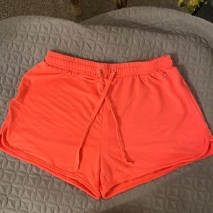 Jane and Delancey Coral Shorts with Rainbow Design
